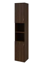 N 6 - 42DN kancelářská skříň, 2-dveřová/nika, levá, 2150x400x400, ořech královský